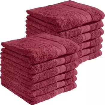Полотенце REDBEST 12er-Pack 166398, 50x1x80 см цвет weinrot