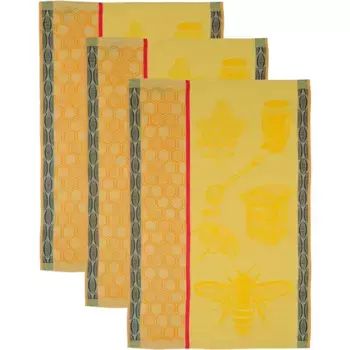 Полотенце РОСС «Пчела», (набор, 3 шт.), полотенце с мотивом, 100% хлопок Ross, желтый