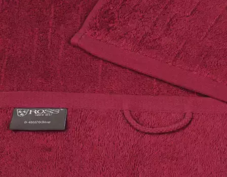 Полотенце ROSS "Премиум", (2 шт), 100% хлопок 50х100 см (2 шт.), цвет granat