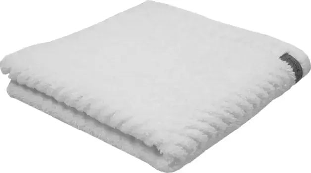 Полотенце ROSS "Smart", (1 шт.), однотонное в рубчик с велюровой этикеткой 70х140 см (1 шт.), белый