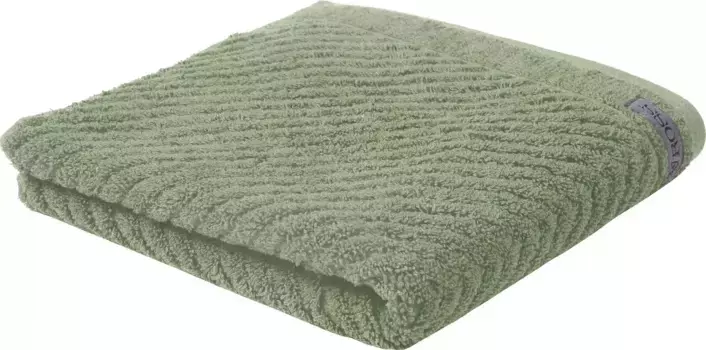 Полотенце ROSS "Smart", (1 шт.), однотонное в рубчик с велюровой этикеткой 70х140 см (1 шт.), цвет schilf