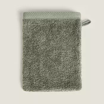 Полотенце рукавица Zara Home Cotton Terry, хаки