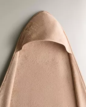 Полотенце с капюшоном Zara Home Bath Children's Star And Heart, розовый