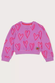 Полотенце с сердечками Monsoon, фиолетовый