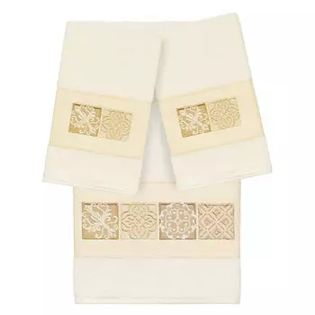 Полотенце с украшением Linum Home Textiles Vivian, 3 предмета