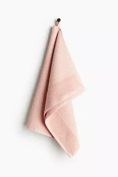 Полотенце с вафельной структурой H&M, 50x70 см, розовый