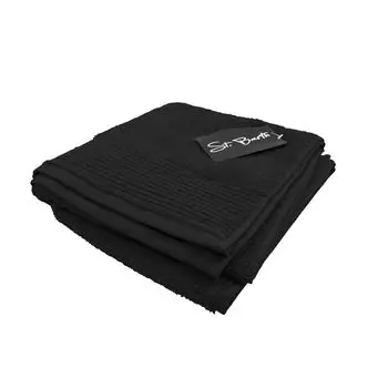 Полотенце St. Barth Ripsborde, 100% хлопок, 380 г/м, 50 х 100 см, микрохлопок, черный