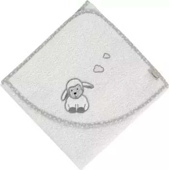 Полотенце Sterntaler "Стэнли", (1 шт.), с овцами и облаками 80х80 см (1 шт.), цвет ecru