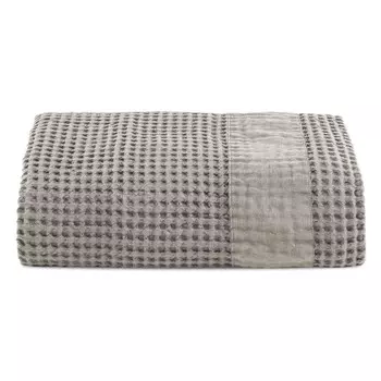 Полотенце StoneWashed Honeycomb с льняной каймой - Jaspy Lisola Stone, призма