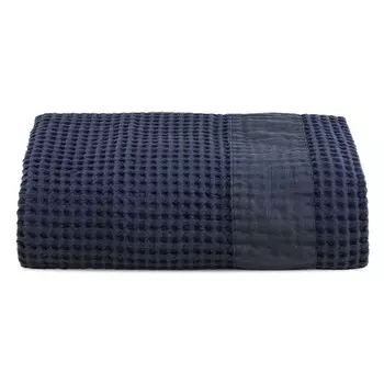 Полотенце StoneWashed Honeycomb с льняной каймой - Jaspy Lisola Stone, деним