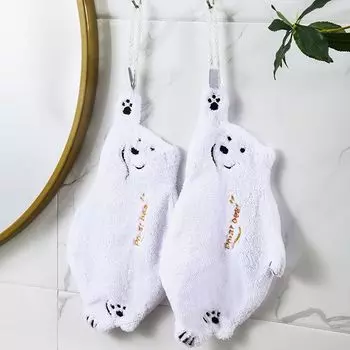 Полотенце супер мягкое с высокой водопоглощающей способностью, без аллергии, дизайн персонажей с мультяшной вышивкой, кухонное полотенце для дома, желтое Stuttg