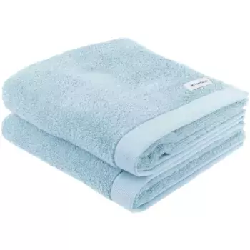 Полотенце TOM TAILOR HOME "COLOR BATH полотенце для рук" (2 шт., комплект из 2 полотенец 50 х 100 см), цвет Sky Blue