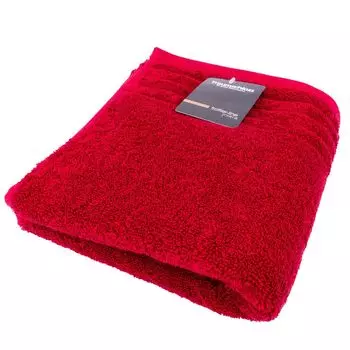 Полотенце Traumschloss Frottier-Line Premium 50 x 100 см темно-красное 100% американский хлопок Supima плотностью 600 г/м, красный