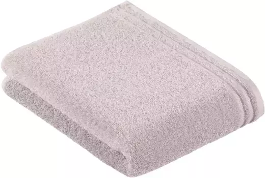 Полотенце Vossen "Calypso Feeling", (1 шт.), с узкой каймой, из 100% хлопка, веганское, однотонное 67х140 см (1 шт.), светло-серый