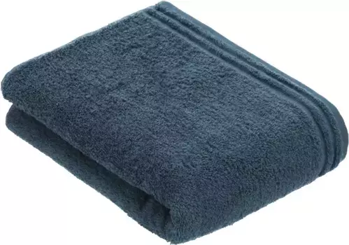 Полотенце Vossen "Calypso Feeling", (1 шт.), с узкой каймой, из 100% хлопка, веганское, однотонное 100х150 см (1 шт.), цвет poseidon