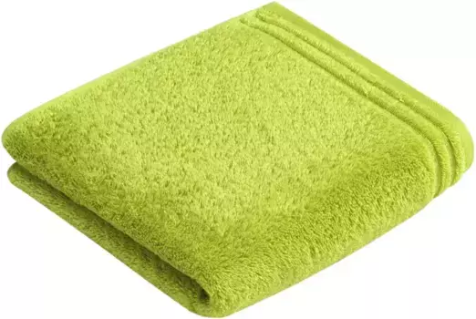Полотенце Vossen "Calypso Feeling", (2 шт.), с узкой каймой, из 100% высококачественного хлопка, веганское, однотонное 50х100 см (2 шт.), цвет meadow green