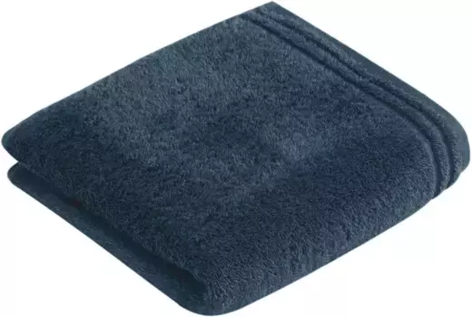 Полотенце Vossen "Calypso Feeling", (2 шт.), с узкой каймой, из 100% высококачественного хлопка, веганское, однотонное 60х110 см (2 шт.), цвет poseidon