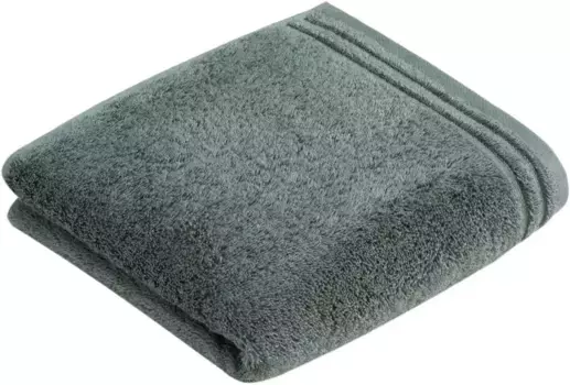 Полотенце Vossen "Calypso Feeling", (2 шт.), с узкой каймой, из 100% высококачественного хлопка, веганское, однотонное 50х100 см (2 шт.), цвет flanell