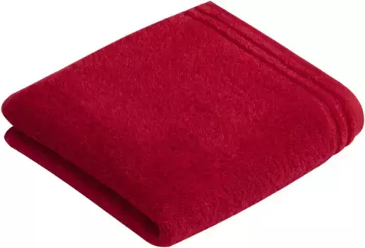 Полотенце Vossen "Calypso Feeling", (2 шт.), с узкой каймой, из 100% высококачественного хлопка, веганское, однотонное 60х110 см (2 шт.), цвет purpur