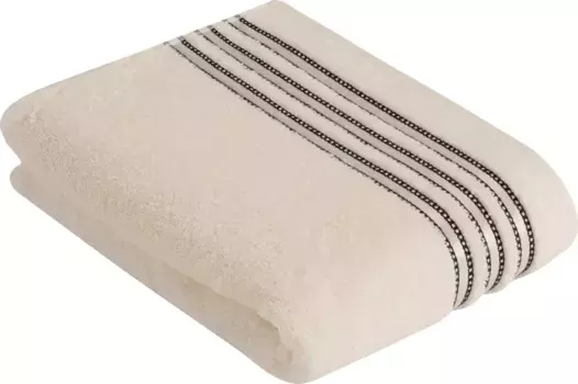 Полотенце Vossen "Cult de Luxe", (1 шт.), с глянцевой каймой 67х140 см (1 шт.), слоновая кость