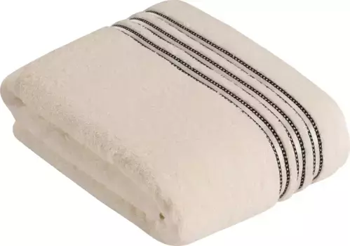 Полотенце Vossen "Cult de Luxe", (1 шт.), с блестящей каймой 100х150 см (1 шт.), слоновая кость