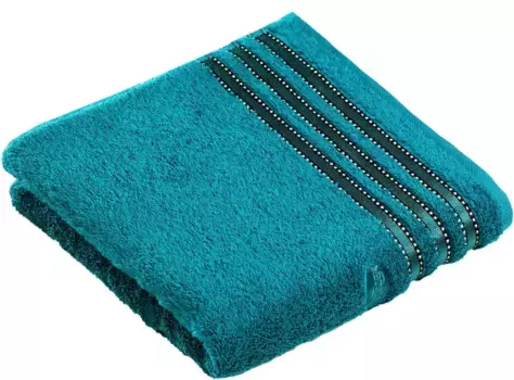 Полотенце Vossen "Cult de Luxe", (2 шт.), с блестящей каймой 50х100 см (2 шт.), цвет lagoon