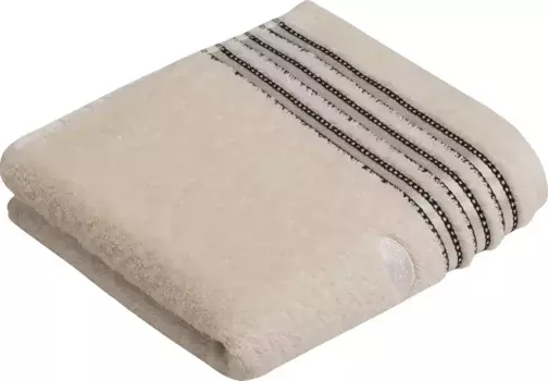 Полотенце Vossen "Cult de Luxe", (2 шт.), с блестящей каймой 50х100 см (2 шт.), слоновая кость