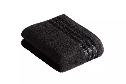 Полотенце Vossen Cult de Luxe цвет черный размер 50х100см
