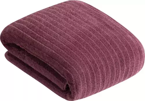 Полотенце Vossen "Mystic", (1 шт.), VEGAN, полосатый дизайн 67х140 см (1 шт.), цвет hibiscus