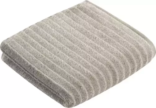 Полотенце Vossen "Mystic", (2 шт), VEGAN, дизайн в полоску 50х100 см (2 шт.), цвет chromfarben