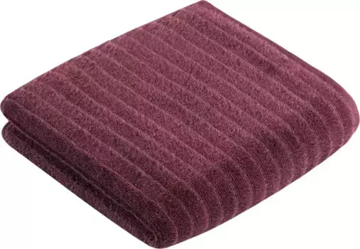 Полотенце Vossen "Mystic", (2 шт), VEGAN, дизайн в полоску 50х100 см (2 шт.), цвет hibiscus