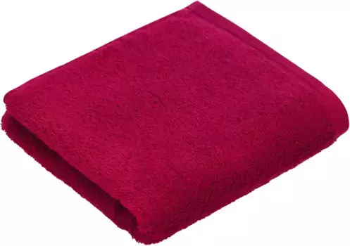 Полотенце Vossen "Vegan Life", (1 шт.), 100% веган 67х140 см (1 шт.), вишнево-красный