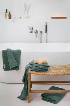 Полотенце Walra мягкий хлопок армейский зеленый - 50x100 см, коричневый