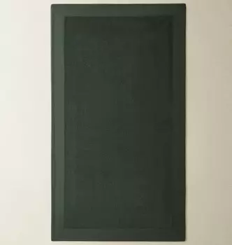 Полотенце Zara Home Beach With Linen Border, темно-зеленый