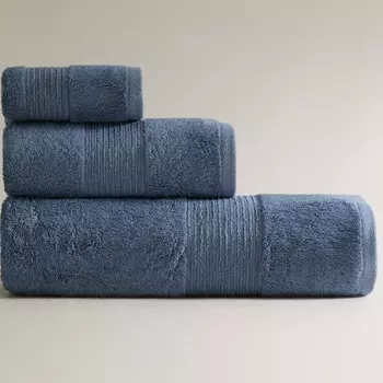 Полотенце Zara Home Cotton With Border, синий