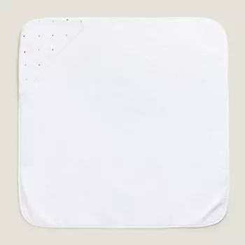 Полотенце Zara Home Hooded With Embroidered Hearts, белый