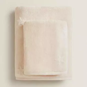 Полотенце Zara Home Jacquard Star, розовый