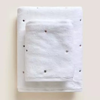 Полотенце Zara Home Multicoloured Star, белый