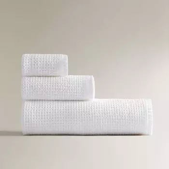 Полотенце Zara Home Waffle-Knit Cotton, белый