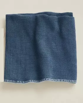 Полотенце Zara Timelesz Waffle-texture, синий