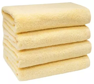 Полотенце Zollner 00000319 4 шт, 50x1x100 см цвет hellgelb