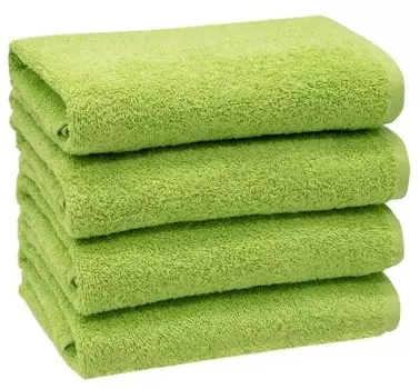 Полотенце Zollner 00000319 4 шт, 50x1x100 см, зеленый