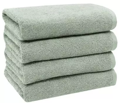 Полотенце Zollner 00000319 4 шт, 50x1x100 см, светло-серый