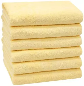 Полотенце Zollner 00000328 6 шт, 50x1x100 см, желтый