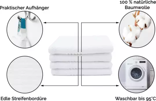 Полотенце Zollner, белый