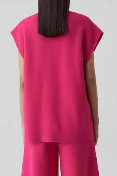 ПОЛОВИННАЯ МОЛНИЯ БЕЗ РУКАВОВ CLOSED, цвет rasperry pink