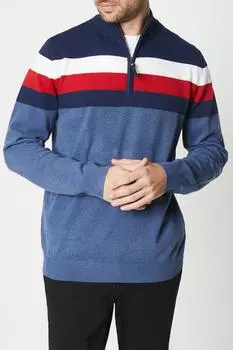 Половина молнии в морскую полоску Debenhams, синий