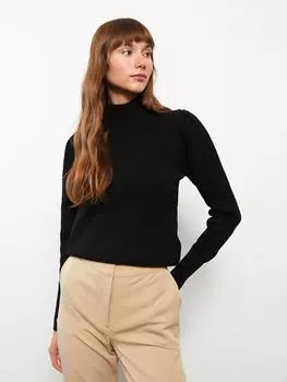 Половина водолазки прямой с длинным рукавом женский трикотажный свитер LCW Vision