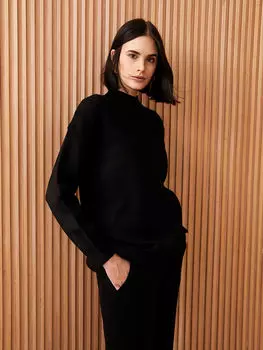 Половина водолазки прямой с длинным рукавом женский трикотажный свитер LCW Vision