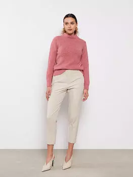 Половина водолазки прямой с длинным рукавом женский трикотажный свитер LCW Vision